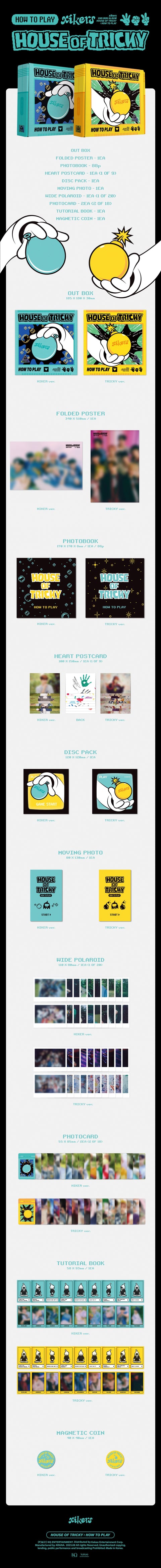 xikers - 2ND MINI ALBUM [HOUSE OF TRICKY : HOW TO PLAY] (Random Ver.) (with Apple Music Exclusive Photocards)