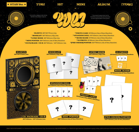 YUQI ((G)-IDLE) - 1ST MINI ALBUM [YUQ1] (with Applemuisic Exclusive Benefits)