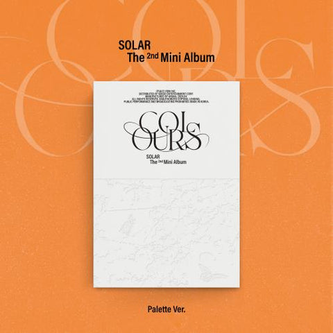 [SFKOREA] SOLAR - 2ND MINI ALBUM [COLOURS] (Palette Ver.)