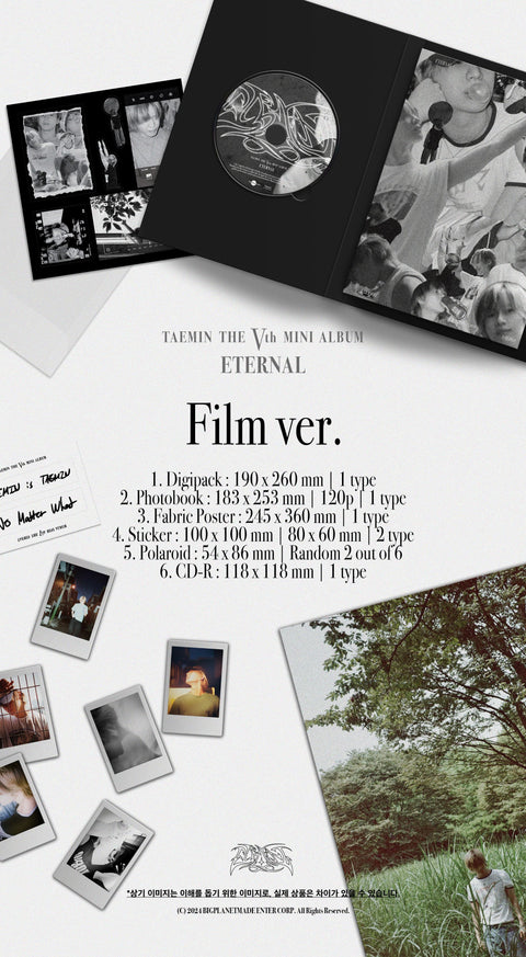 [SFKOREA] TAEMIN (SHINee) - 5TH MINI ALBUM [ETERNAL] (Film Ver.)