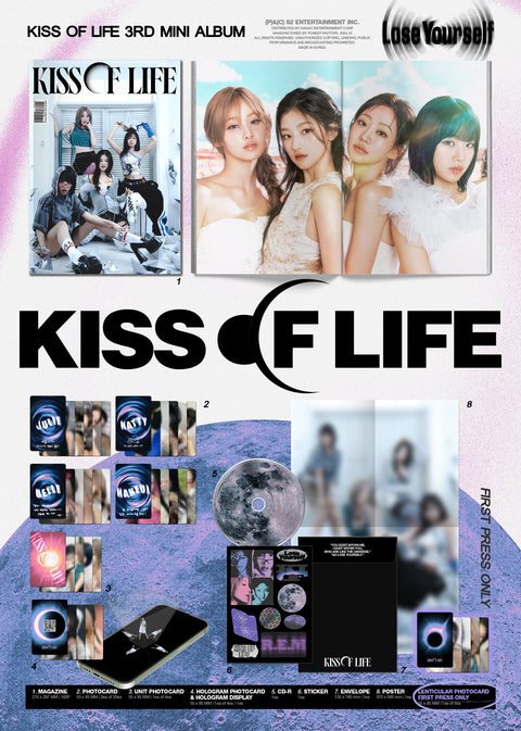 [PRE-ORDER] KISS OF LIFE - 3rd Mini Album [Lose Yourself] (Magazine Ver.) (+Makestar P.O.B)