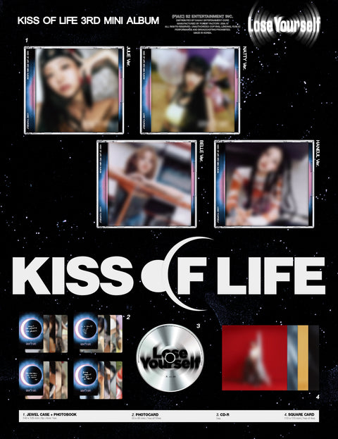 [SFKOREA] KISS OF LIFE - 3rd Mini Album [Lose Yourself] (Jewel Ver.)