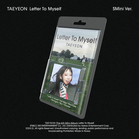 [SFKOREA] TAEYEON - 6th mini album [Letter To Myself] (SMini Ver.)