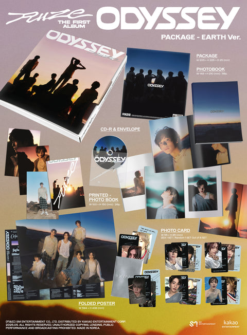 [SFKOREA] RIIZE - 1st Full Album [ODYSSEY] (PACKAGE Ver.)