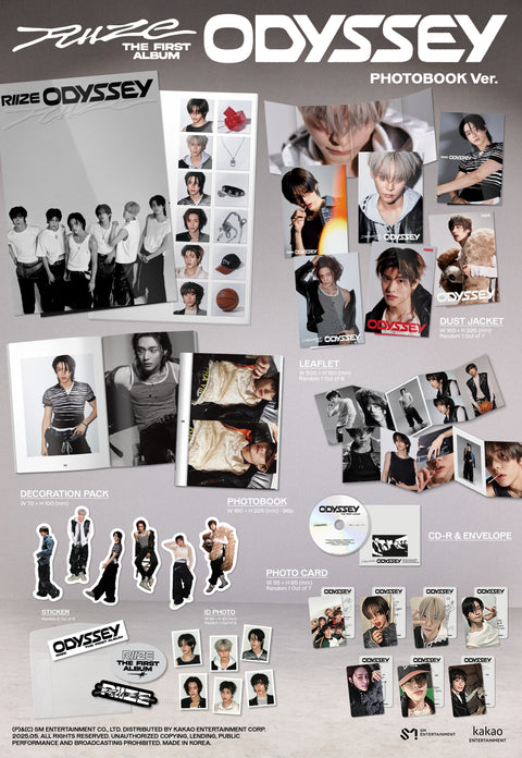 [PRE-ORDER] RIIZE - 1st Full Album [ODYSSEY] (PHOTOBOOK Ver.) (7 TYPES Random) (+ Applemusic_2nd LD P.O.B)