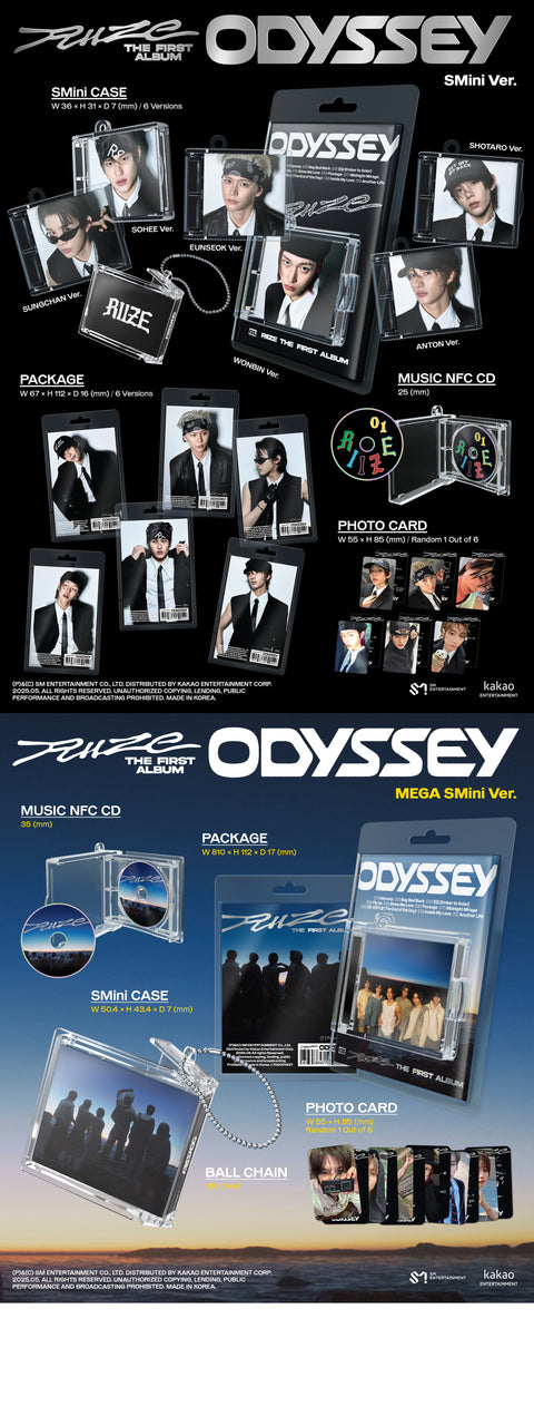 [SFKOREA] RIIZE - 1st Full Album [ODYSSEY] (SMini Ver.) (Smart Album)