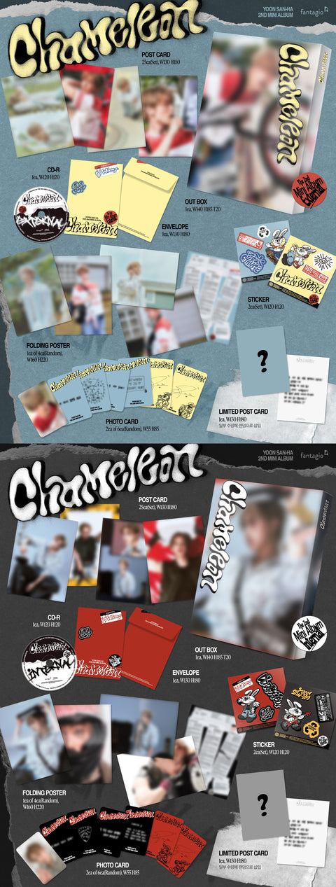 [SFKOREA] YOON SAN-HA - 2nd mini album [CHAMELEON] (2 TYPES Random) (+ Applemusic P.O.B)