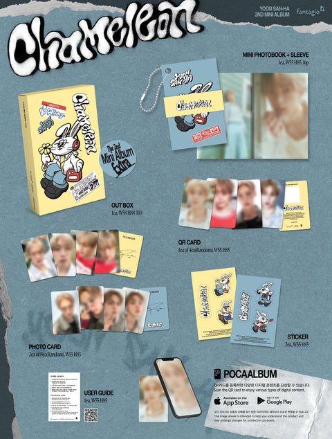 [PRE-ORDER] YOON SAN-HA - 2nd mini album [CHAMELEON] (EXTRA ver.) (POCA ALBUM)