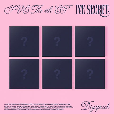 [PRE-ORDER] IVE - 4th mini album [IVE SECRET] (Digipack ver.) (LIMITED ver.)