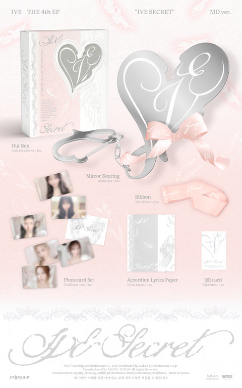 [PRE-ORDER] IVE - 4th mini album [IVE SECRET] (MD ver.) (Limited ver.)