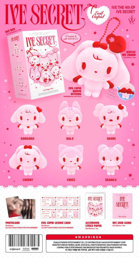 [PRE-ORDER] IVE - 4th mini album [IVE SECRET] (EVIL CUPID ver.) (Platform ver.) (Limited ver.) (6 TYPES Random)
