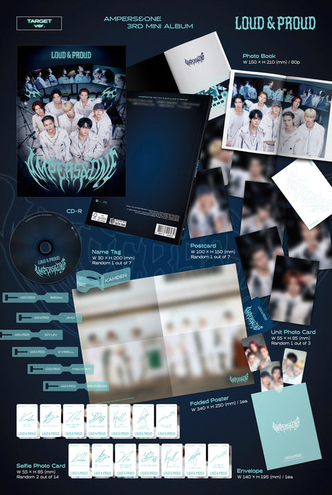 [PRE-ORDER] AMPERS&ONE - 3rd mini album [LOUD & PROUD] (2 TYPES RANDOM)