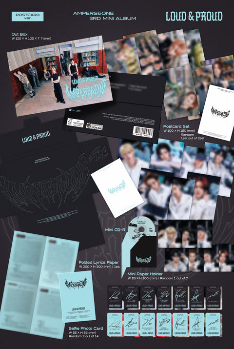 [PRE-ORDER] AMPERS&ONE - 3rd mini album [LOUD & PROUD] (POSTCARD ver.)