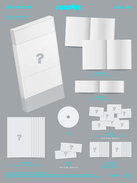 [PRE-ORDER] IDID - 1st mini album [I did it] (I did it. Ver.)(+ soundwave P.O.B)