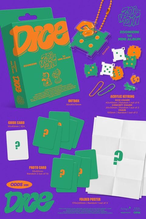 [PRE-ORDER] ZOONIZINI - 1st mini album [DICE] (ODDS ver.) (META) (+ Applemusic P.O.B)