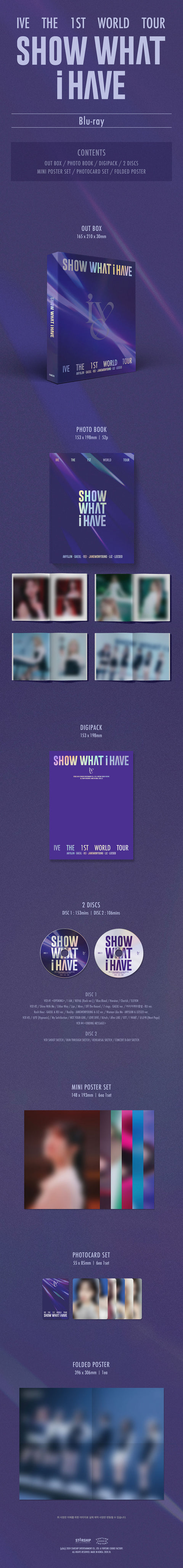 [PRE-ORDER] IVE - THE 1ST WORLD TOUR [SHOW WHAT I HAVE] (Blu-ray)