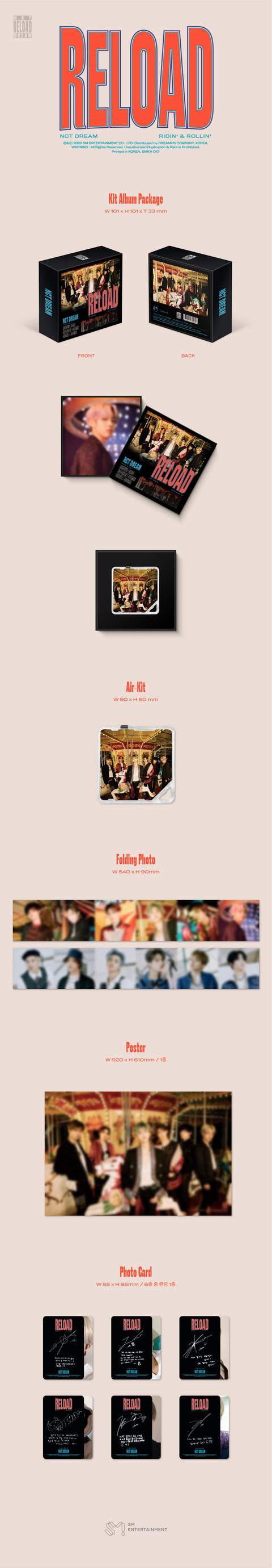 [SFKOREA] NCT DREAM - 4TH MINI ALBUM [Reload] (KiT Ver.)