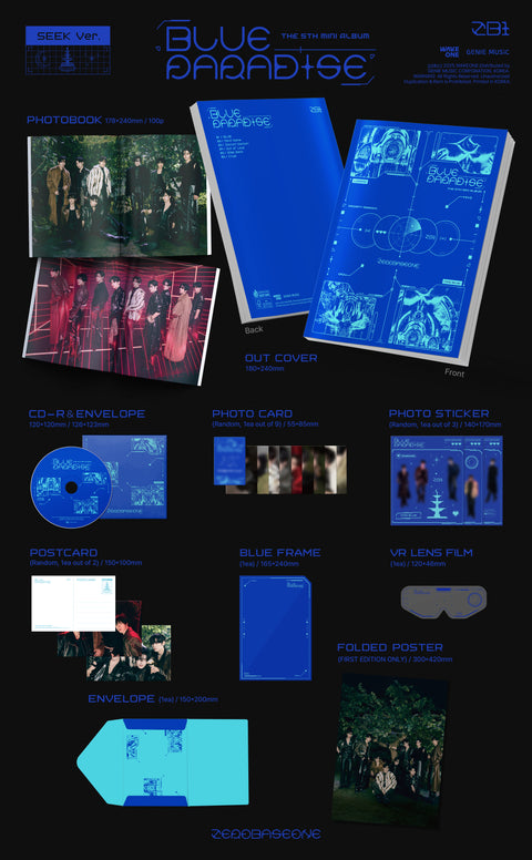 [PRE-ORDER] ZEROBASEONE - 5th mini album [BLUE PARADISE]