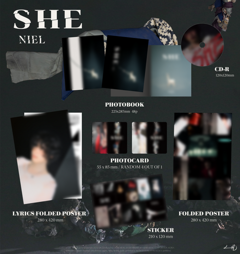 [PRE-ORDER] NIEL - 4th mini album [SHE]
