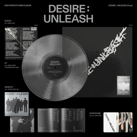 [SFKOREA] ENHYPEN - 6th mini album [DESIRE : UNLEASH] (Vinyl)