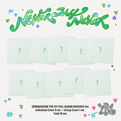 [PRE-ORDER] ZEROBASEONE - THE 1ST FULL ALBUM [NEVER SAY NEVER] (DIGIPACK Ver.) (10 TYPES Random) (+ Mnet P.O.B)