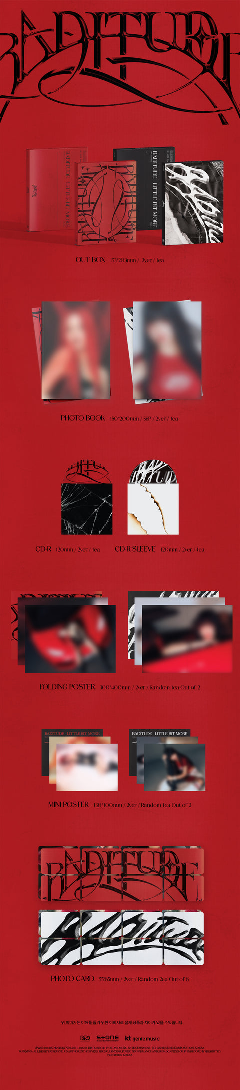 [PRE-ORDER] SOOJIN - Single Album [BADITUDE] (2 TYPES Random) (+ applemusic P.O.B)