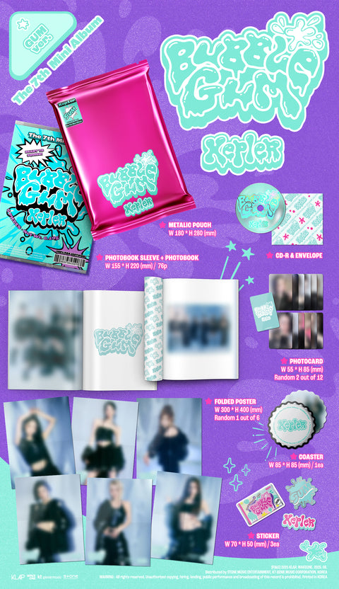 [PRE-ORDER] Kep1er - 7th Mini Album [BUBBLE GUM] (2 TYPES Random) (+ MUSICPLANT P.O.B)