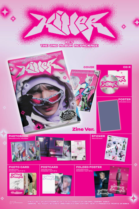 Key - The 2nd Album Repackage [Killer] (Zine Ver.)