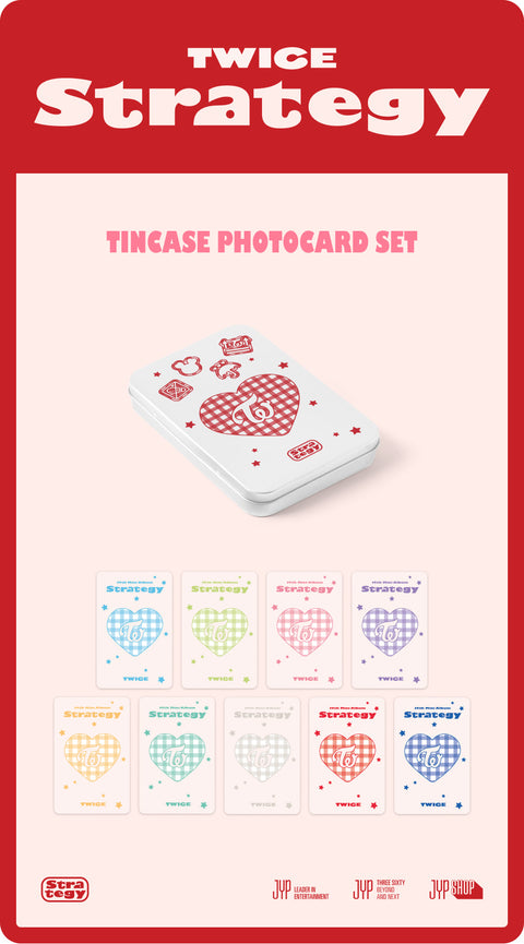 [PRE-ORDER] TWICE - TWICE STRATEGY POP-UP In SEOUL (TINCASE PHOTOCARD SET)