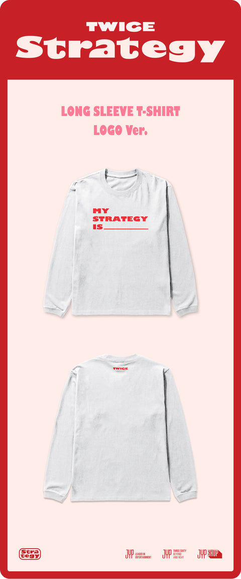 [PRE-ORDER] TWICE - TWICE STRATEGY POP-UP In SEOUL (LONG SLEEVE T-SHIRT LOGO Ver.)