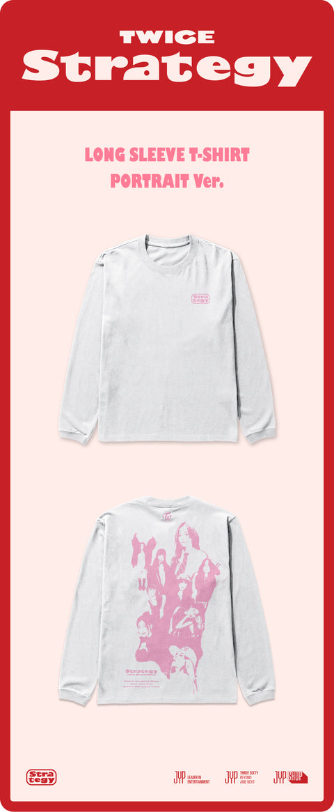 [PRE-ORDER] TWICE - TWICE STRATEGY POP-UP In SEOUL (LONG SLEEVE T-SHIRT PORTRAIT Ver.)