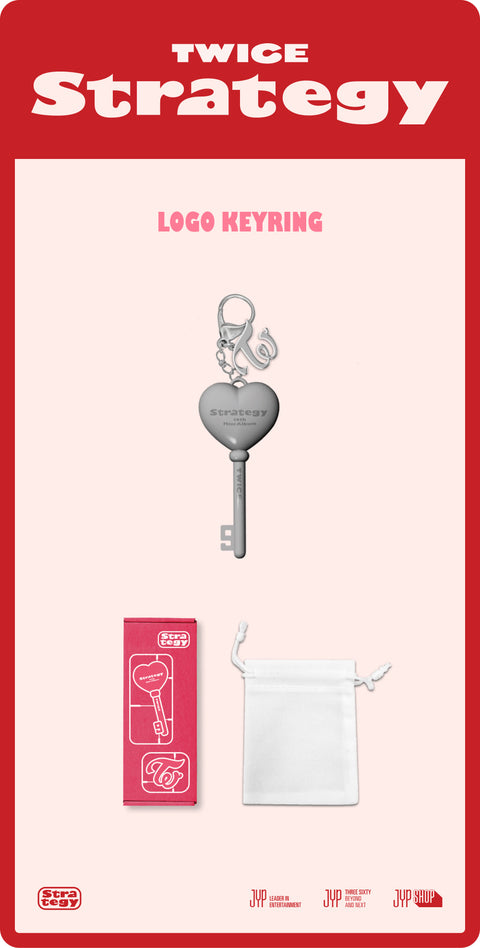 [PRE-ORDER] TWICE - TWICE STRATEGY POP-UP In SEOUL (LOGO KEYRING)