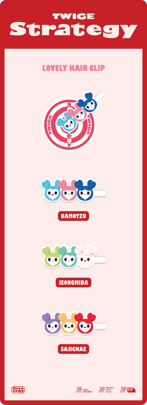 [PRE-ORDER] TWICE - TWICE STRATEGY POP-UP In SEOUL (LOVELY HAIR CLIP)