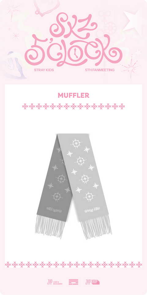 [PRE-ORDER] Stray Kids - Stray Kids 5th Fanmeeting [SKZ 5'CLOCK] (MUFFLER)