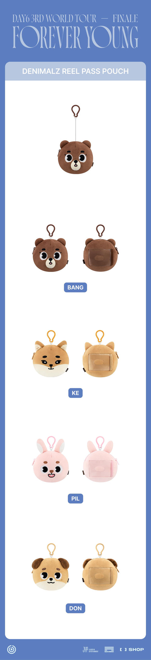 [PRE-ORDER] DAY6 3RD WORLD TOUR  FINALE in SEOUL (DENIMALZ REEL PASS POUCH) (DON)