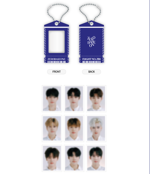 ZEROBASEONE - MINI PHOTO HOLDER SET(BLUE)_THE MOVING SEOUL POP-UP STORE MD