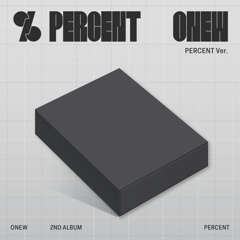 [PRE-ORDER] ONEW - 2nd Full Album [PERCENT] (PERCENT Ver.)
