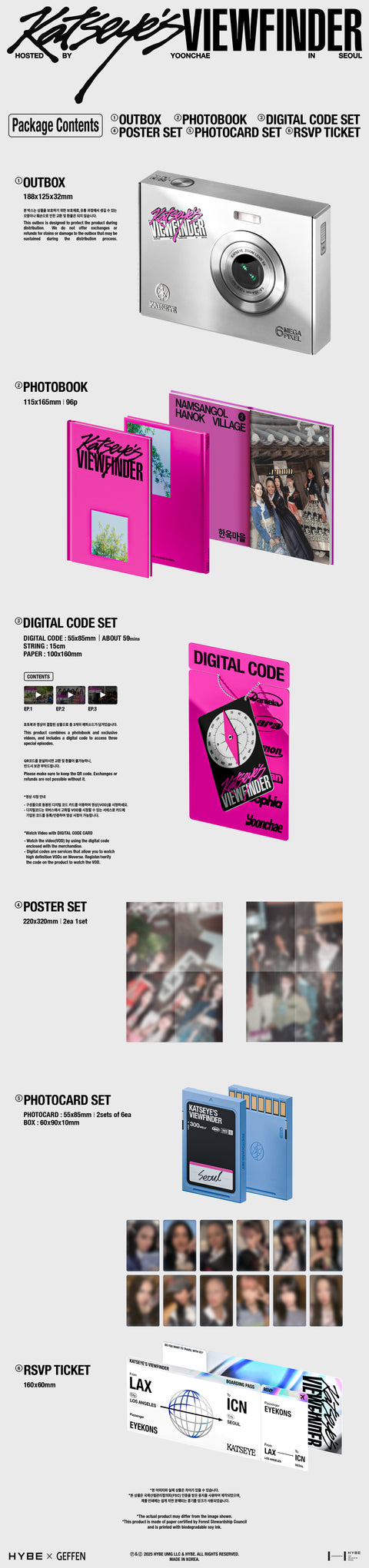 [PRE-ORDER] KATSEYE - KATSEYE'S VIEWFINDER in Seoul' (+ MUSICPLANT P.O.B)