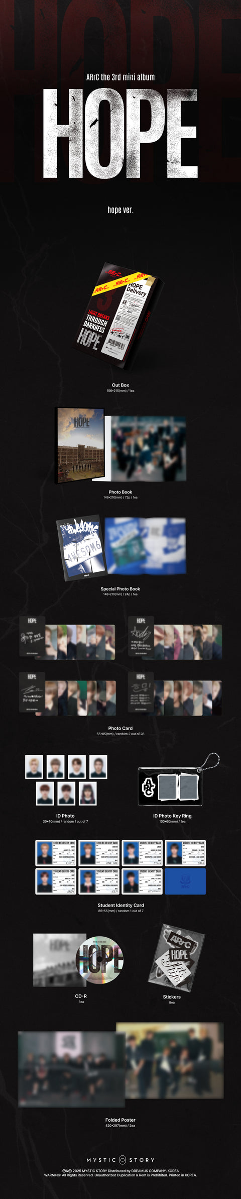[PRE-ORDER] ARrC - 3rd mini album [HOPE] (Hope Ver.)