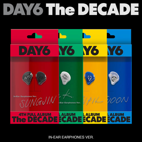 [PRE-ORDER] DAY6 - 4th Full Album [The DECADE] (IN-EAR EARPHONES ver.) (4 TYPES Random)