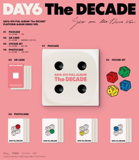 [PRE-ORDER] DAY6 - 4th Full Album [The DECADE] (PLATFORM ALBUM NEMO ver.) (2 TYPES Random)