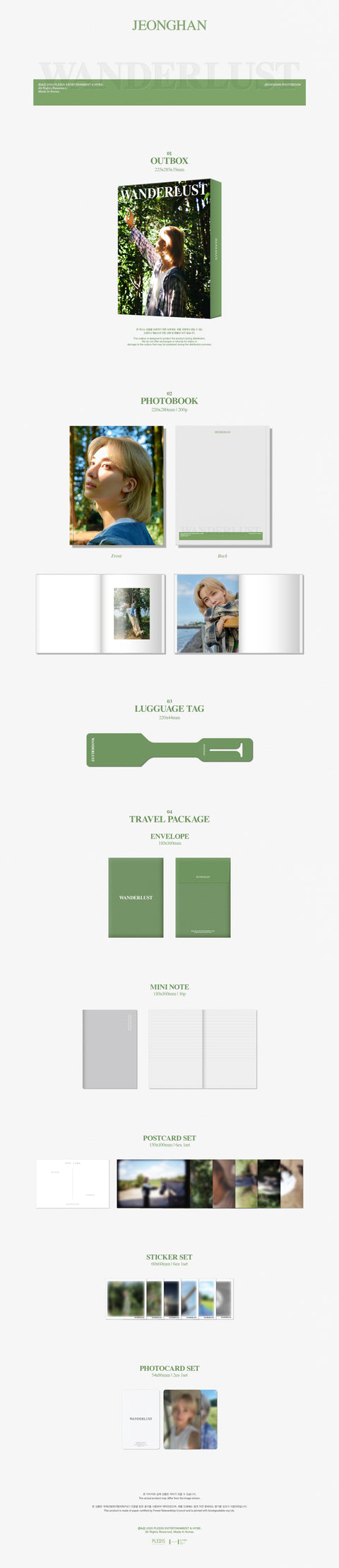 [PRE-ORDER] JEONGHAN 'WANDERLUST' PHOTOBOOK