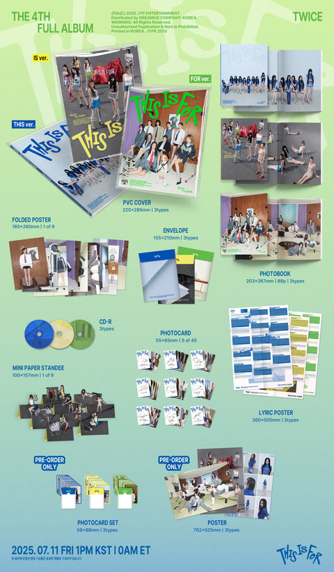 [PRE-ORDER] TWICE - 4th Full Album [THIS IS FOR] (+soundwave_LD P.O.B)
