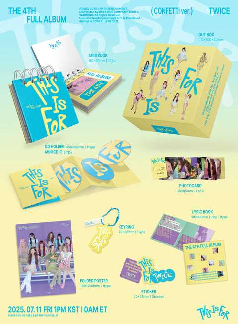 [SFKOREA] TWICE - 4th Full Album [THIS IS FOR] (CONFETTI ver.)