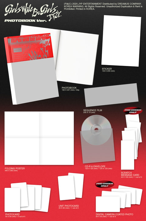 [PRE-ORDER] ITZY - [Girls Will Be Girls] (Photobook Ver.) (+Applemusic P.O.B)