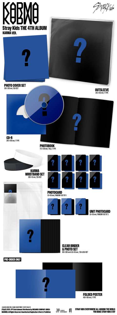 [PRE-ORDER] Stray Kids - 4th Full Album [KARMA] (KARMA VER.) (Limited VER.) (+ FANS SHOP P.O.B)