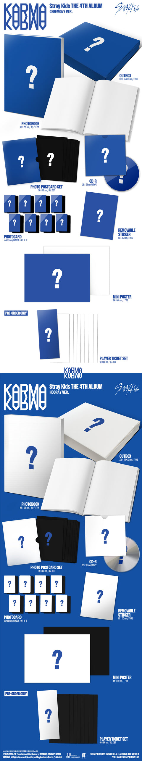 [PRE-ORDER] Stray Kids - 4th Full Album [KARMA] (2 TYPES Random) (+ soundwave_1st pop-up LD P.O.B)