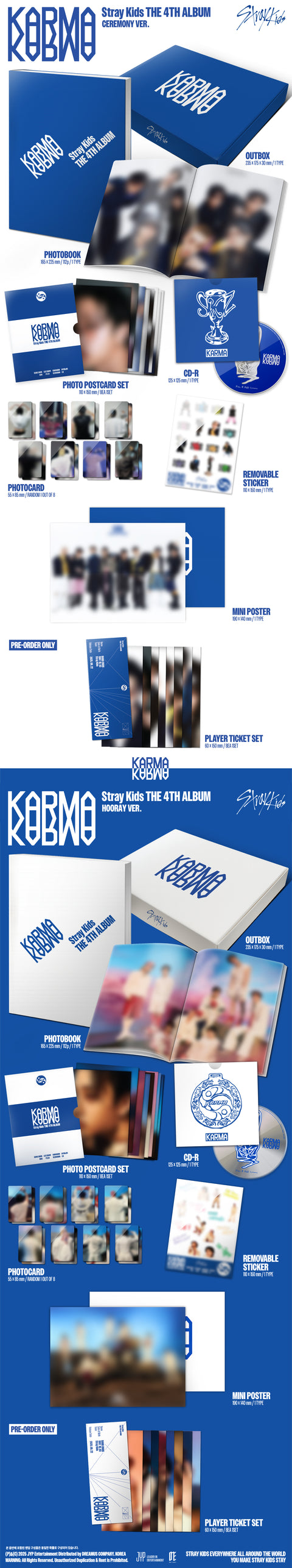 [PRE-ORDER] Stray Kids - 4th Full Album [KARMA] (2 TYPES Random)
