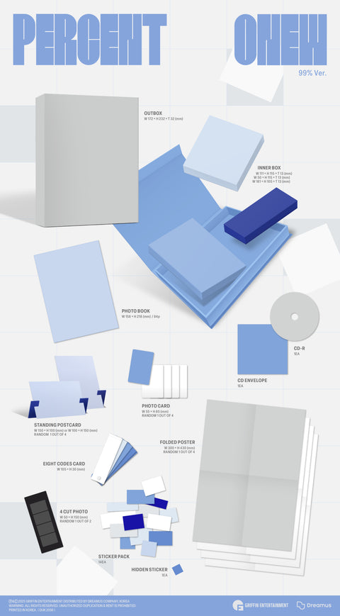 [PRE-ORDER] ONEW(SHINEE) - 2nd Full Album [PERCENT] (Photobook Ver.) (+ Applemusic P.O.B)