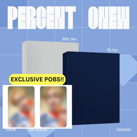 [PRE-ORDER] ONEW(SHINEE) - 2nd Full Album [PERCENT] (Photobook Ver.) (+ Applemusic P.O.B)
